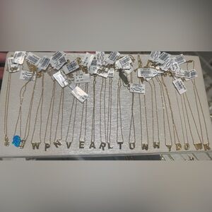 Real gold 18 karat weight 2.5 grams amazing letter necklaces